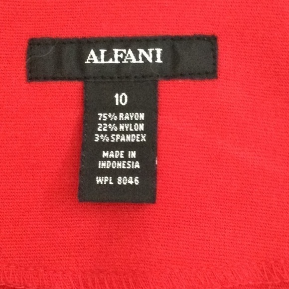 Alfani jacket, size 10, red. - Picture 3 of 4